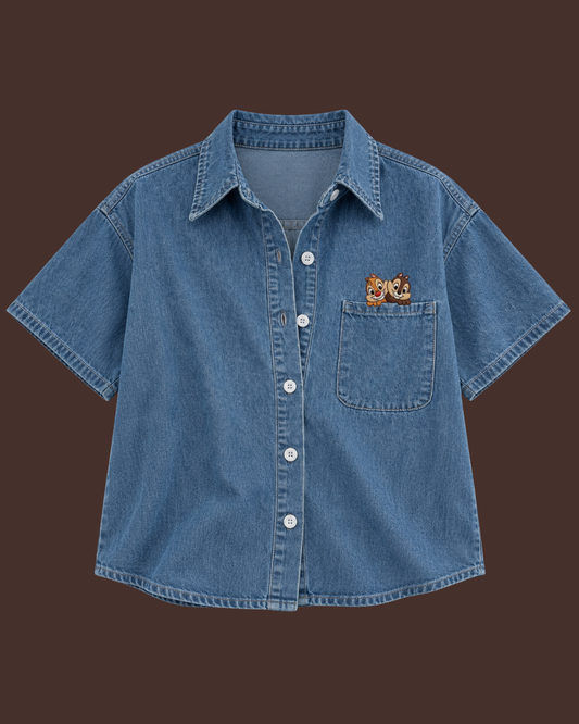 Chip & Dale Pocket Denim Shirt