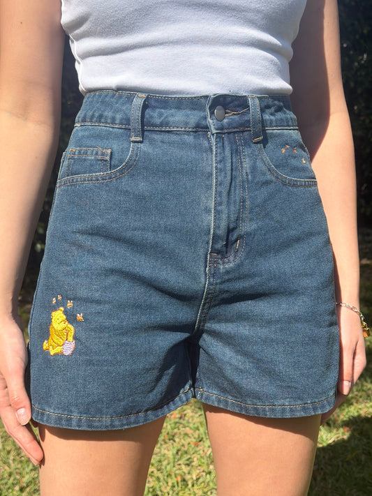 Oh Honey Denim Mom Shorts