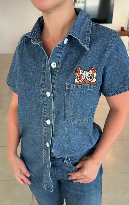 Chip & Dale Pocket Denim Shirt