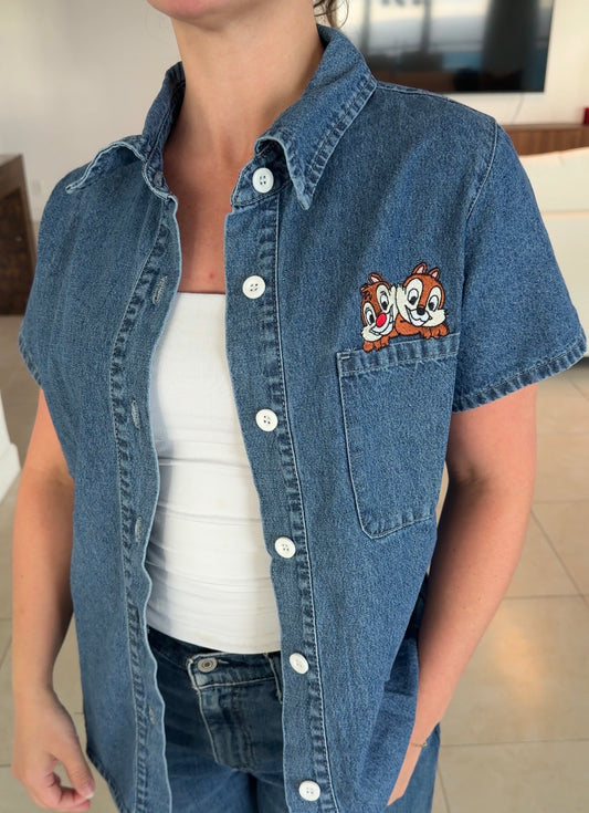 Chip & Dale Pocket Denim Shirt