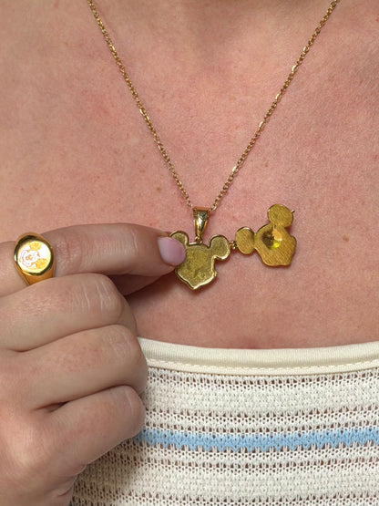 Mick Locket Necklace 18k Gold Plated
